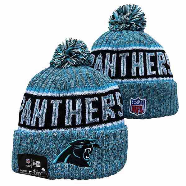 Carolina Panthers knit Hats 040